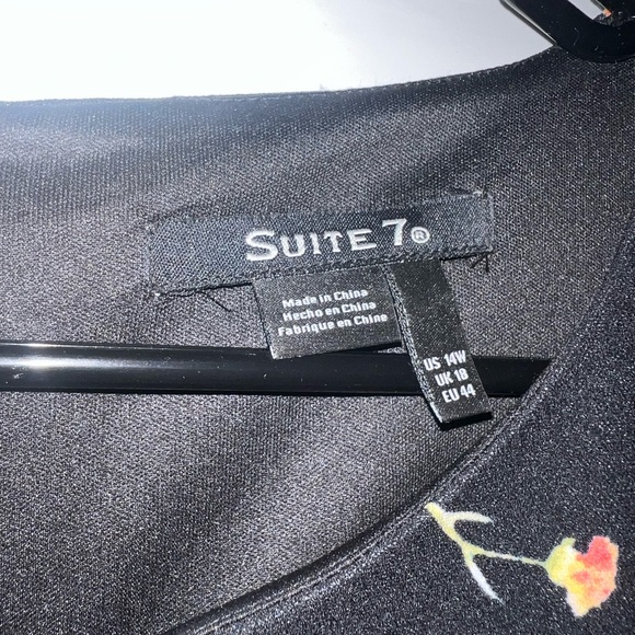 Suite 7 Black Floral Midi Dress - Picture 4 of 7